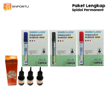 Paket Lengkap Spidol Permanen