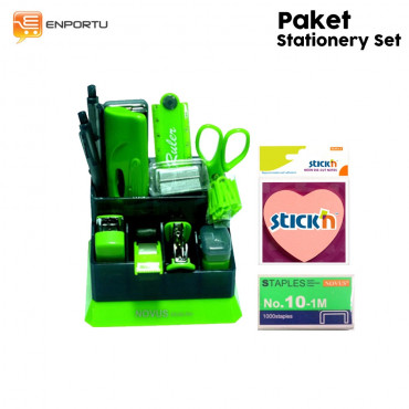 Paket Stationery Set- Green