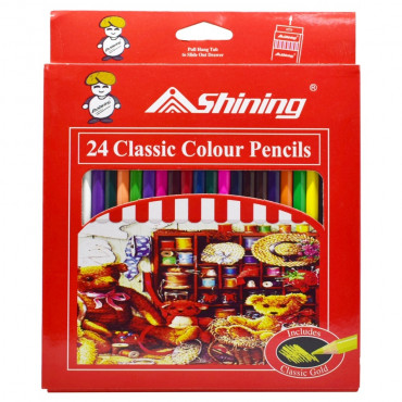 Shining Pensil Warna 24 Warna (Long)