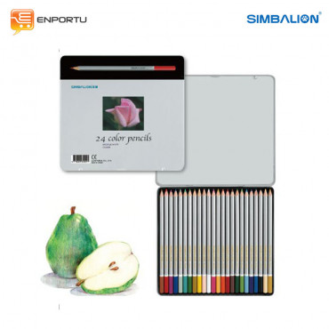 Jual Pensil Warna SIMBALION Metal Box-24 Colors