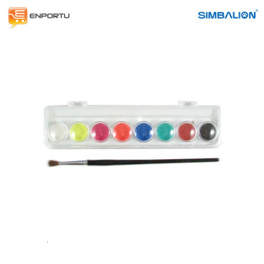 Jual Cat Air SIMBALION Water Color Cake (8 Colors)