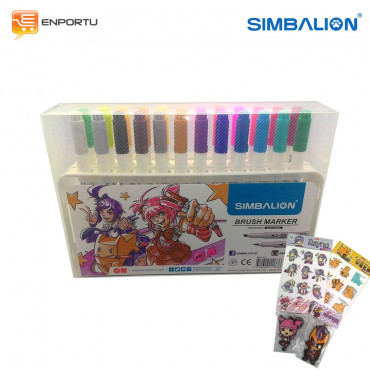 Jual SIMBALION Brush Marker Set 24 Warna