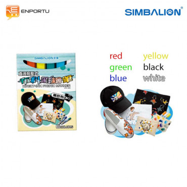 Simbalion Direct Ink Fabric Marker – 6 Colors DFM-240/6