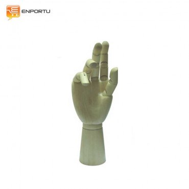 Manekin Kayu Tangan Kanan - 10 inch Wanita