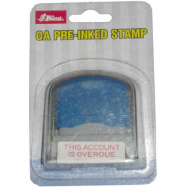 Shiny Stempel THIS ACCOUNT OVERDUE EN-160